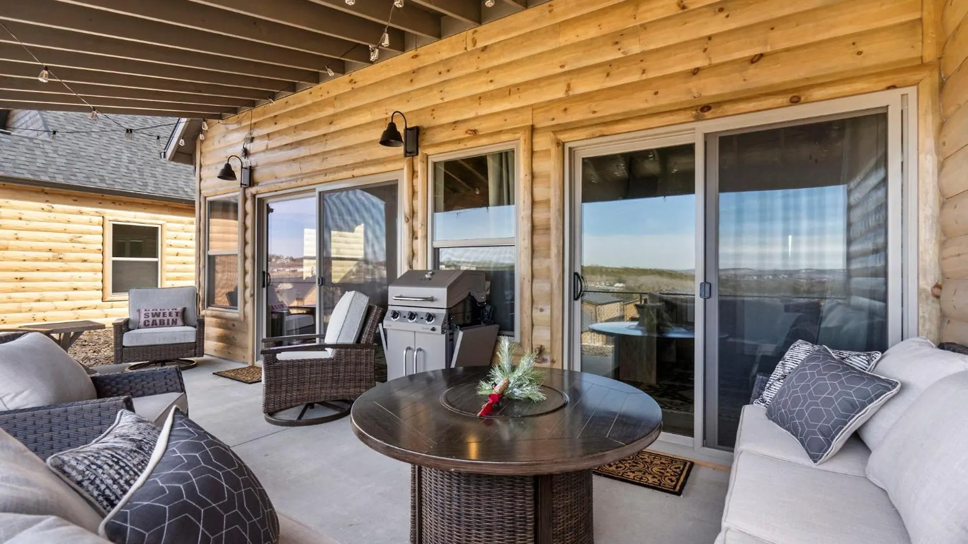 Tatil Evi New Log With Ozark Sunset Views, $400 Daily Activities Included, Pickleball *